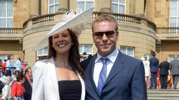 Sir Chris Hoy and his wife Sarra