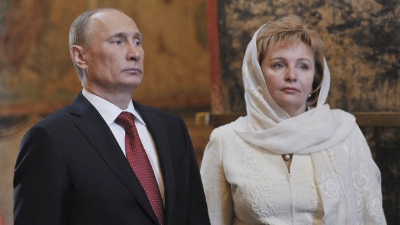 Vladimir Putin and his wife Lyudmila