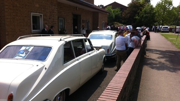 People at the funeral of 21-year-old Thomas Ward