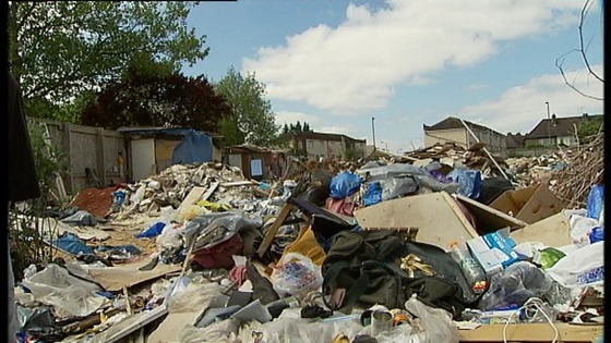 The shanty town in Barnet