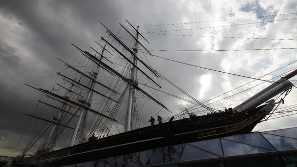 The top-deck of the Cutty Sark