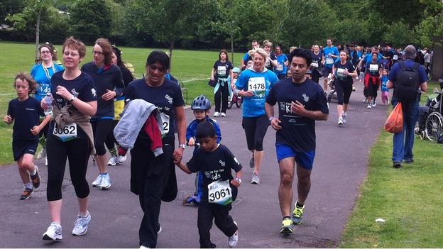 Runners in the 5k