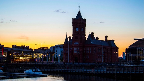 Cardiff Bay at Sunset