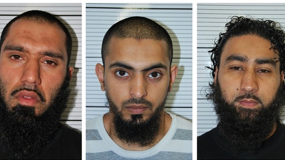 Anzal Hussain, Mohammed Hasseen, Omar Khan, sentenced today.