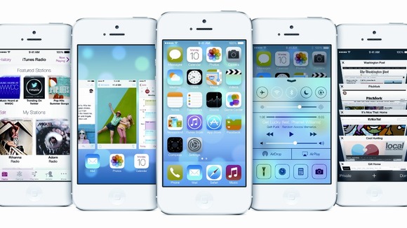 iPhones displaying iOS 7