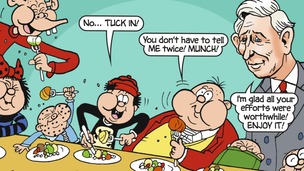 Prince Charles appearing in the Beano.