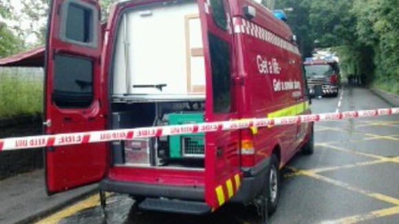 More than sixty firefighters have been tackling the fire since just before 4am.