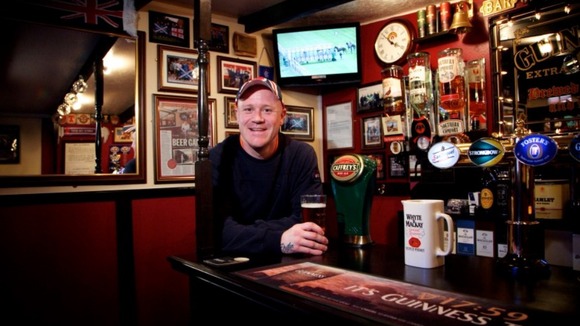 Gary Logan's bar shed.