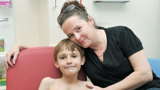 Lisa Rushworth and son Jack