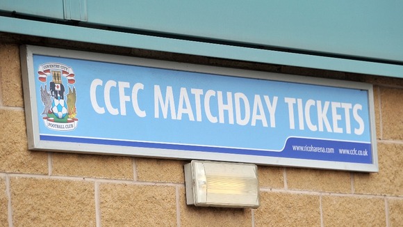 The match day ticket collection point at the Ricoh Arena, home of Coventry City.