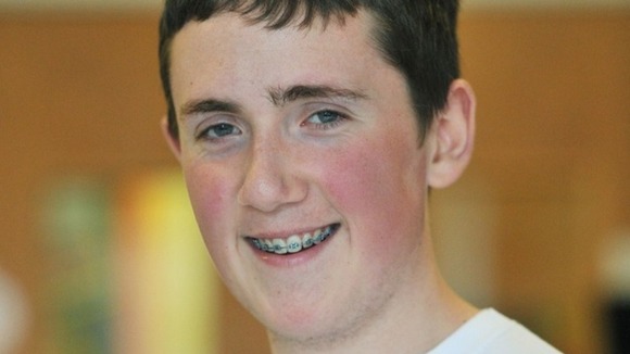 Former patient and now Save Our Surgery campaigner Joe Barry, aged 16, at Leeds General Infirmary