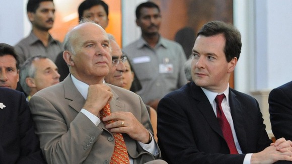 Vince Cable and George Osborne
