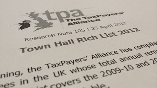 Taxpayers' Alliance Town Hall Rich List 2012