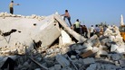 House destroyed by an air strike in Azaz