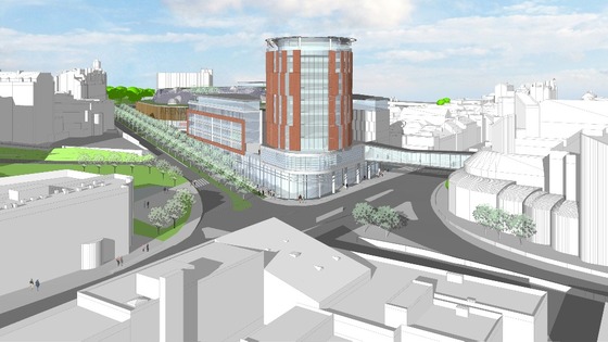 Artists impression of Plymouth Pavilions scheme