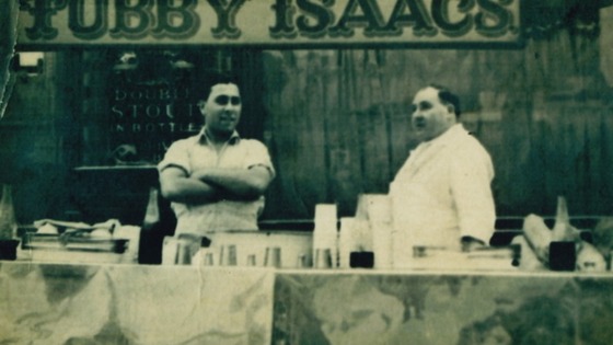 Tubby Issacs with one of his sons in the 1920s