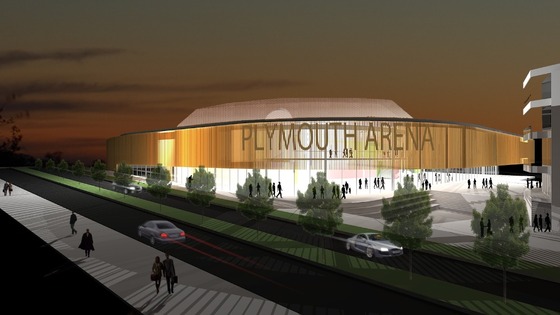 Artists impression of Plymouth Arena