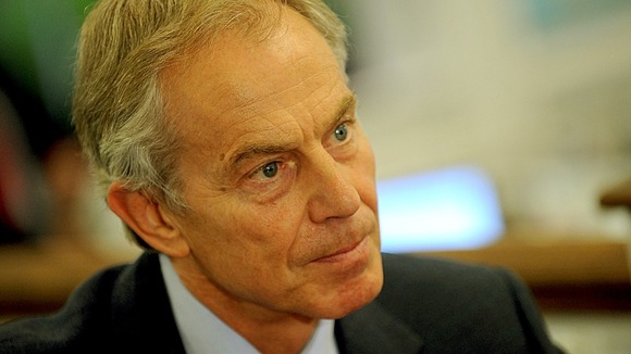Former prime minister Tony Blair.