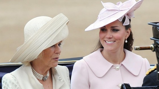 The Duchess of Cornwall and the Duchess of Cambridge.