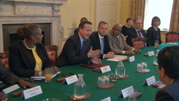 David Cameron in the Cabinet Room.