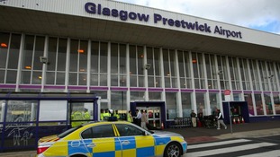 Prestwick airport in Glasgow