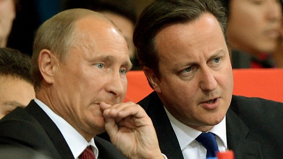 Russian President Vladimir Putin and Prime Minister David Cameron pictured together last year.