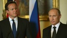 Prime Minister David Cameron and Russian President Vladimir Putin