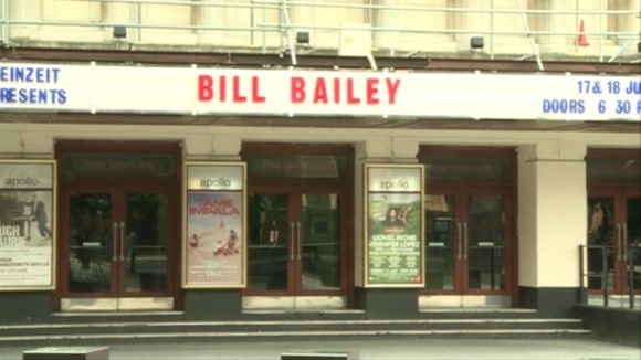 The sign outside Hammersmith Apollo....