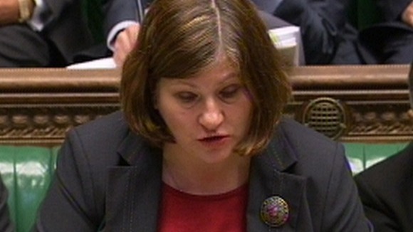 Shadow Attorney General Emily Thornberry pictured in the House of Commons.