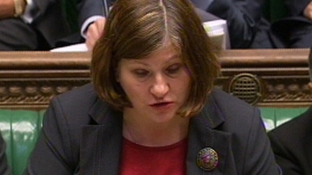 Shadow Attorney General Emily Thornberry pictured in the House of Commons.