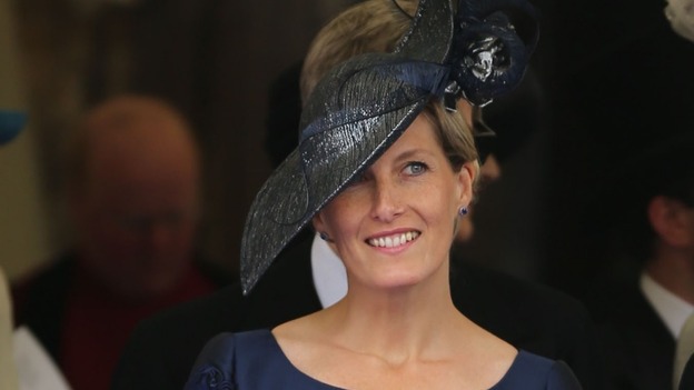 The Countess of Wessex wears navy