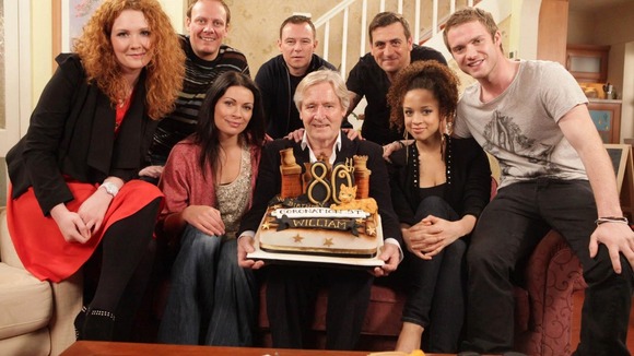William Roache with other cast members