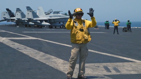 Sailor at work