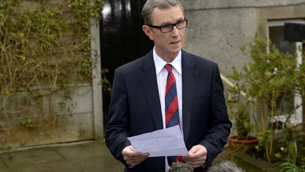 Deputy House speaker Nigel Evans speaking in May after the first allegations were made.
