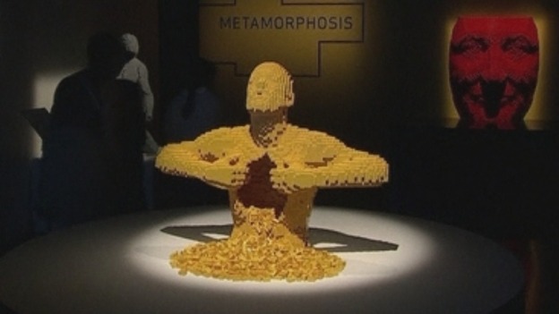 New York-based artist Nathan Sawaya created Yellow, a sculpture of a man ripping open his LEGO-filled chest.