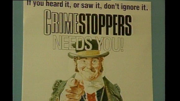 A Crimestoppers poster