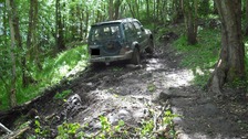 Abandoned 4x4 on public bridleway near Glaisdale.