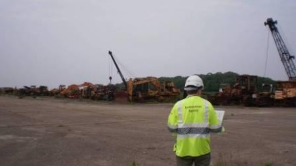 Inspecting an illegal site in North Bedfordshire