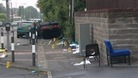 Five children injured after car overturns near school