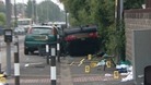 Five children injured after car overturns near school