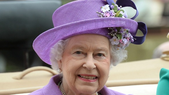 Queen Elizabeth II pictured attending Ladies Day at Royal Ascot 2013