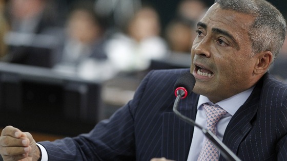 Former Brazilian footballer-turned-politician Romario.