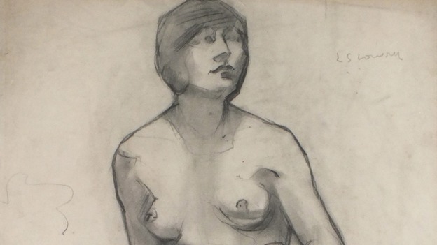 Nude sketch by L.S. Lowry