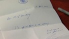 The note reads: "Dear Chief Secretary, I'm afraid there is no money. Kind regards - and good luck!"