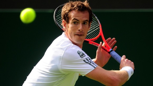 Andy Murray eased to victory in the first round at Wimbledon