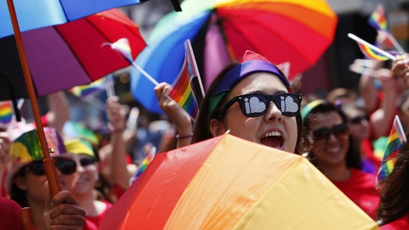 The LA Pride Parade saw uniformed recruiters for the US military for the first time.
