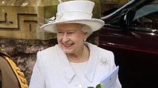 Queen at Llandaff Cathedral