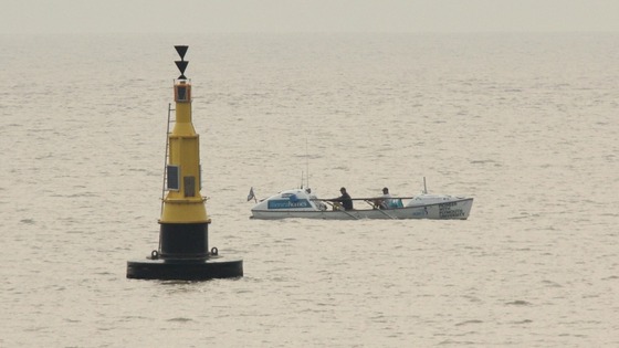 The Islanders team pass Ness Point in Suffolk
