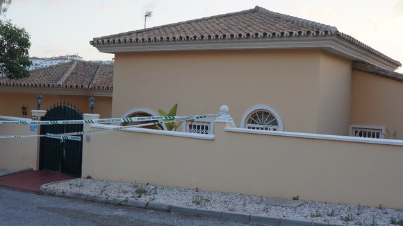 The trio were found inside this apartment in Mijas