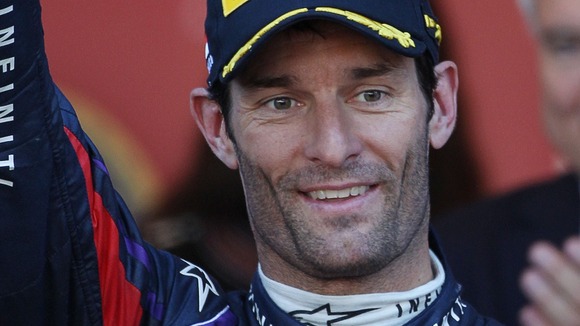 Australian Formula One driver Mark Webber.